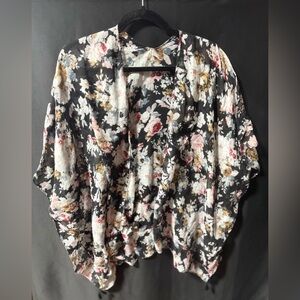 Floral Kimono Swim Coverup